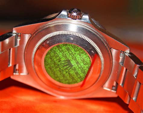 green sticker under rolex|green hologram sticker on caseback.